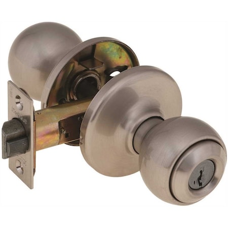 Kwikset Polo SmartKey Security Entry Lock Us15 Satin Nickel 400P-15-SMT-6AL-RCS